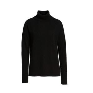 NEW, Nordstrom Cashmere Turtleneck Sweater in Black- Size L #S7491